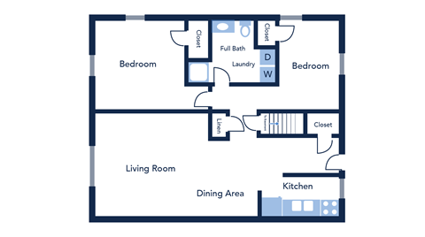 2 bedroom, 1 Bathroom Apartment Home at Willowbrooke Apartments & Townhomes at 396 Willowbrooke Drive, Brockport, NY 14450